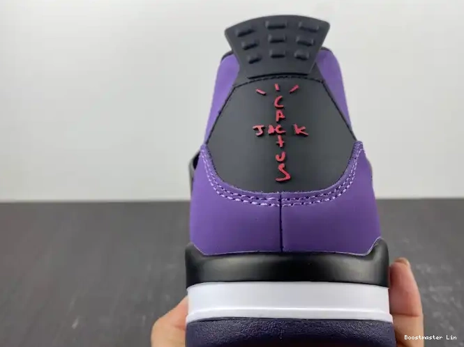 Bmlin shoes 4 (Friends Jordan and 766296 Travis Scott Retro LN4 Family) Purple 0623